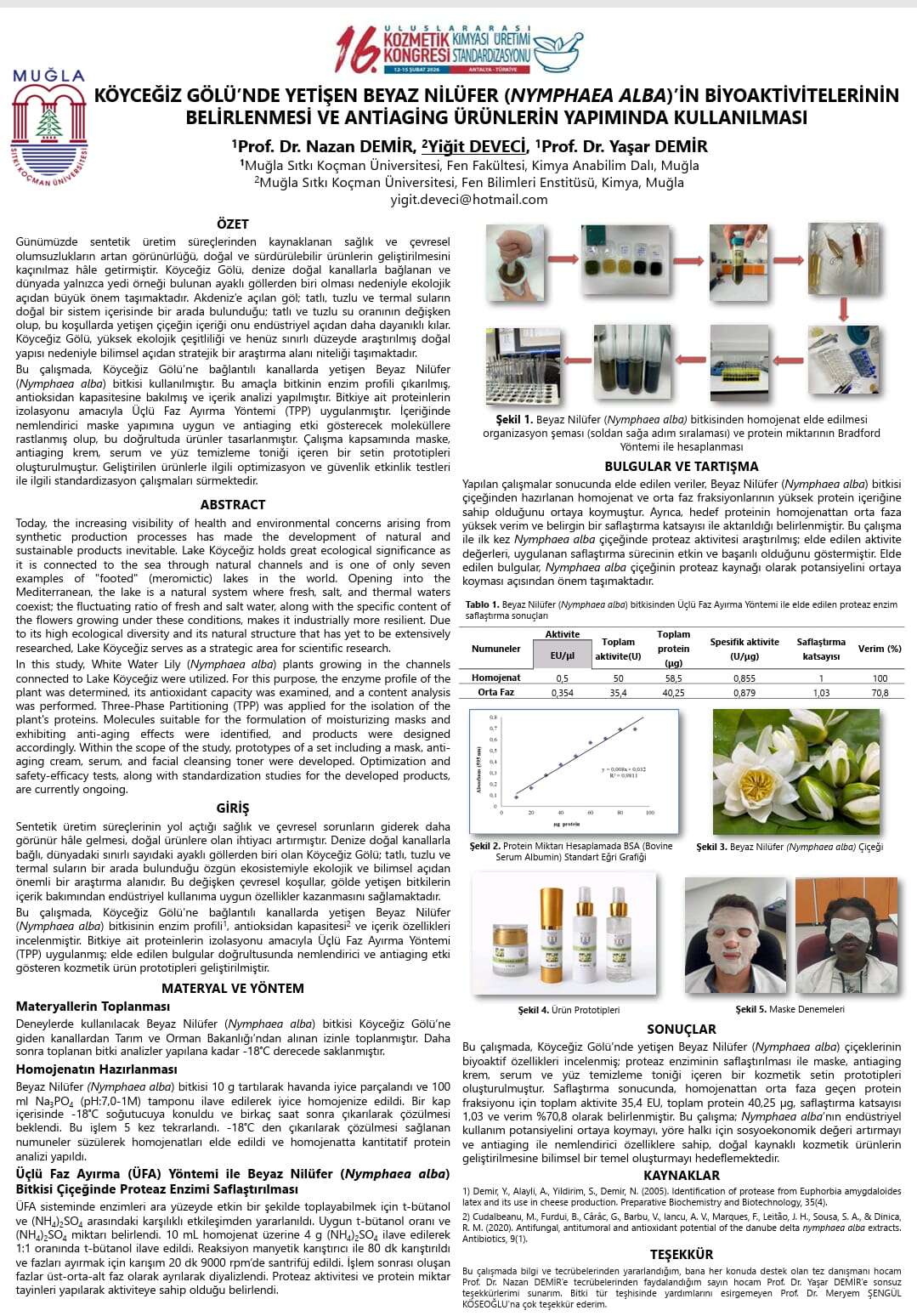 MSKÜ Fen Fakültesi’nden Uluslararası Kongrede Birincilik ve İkincilik 5